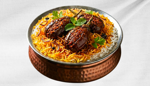 W-Gutti Vanakai Biryani.