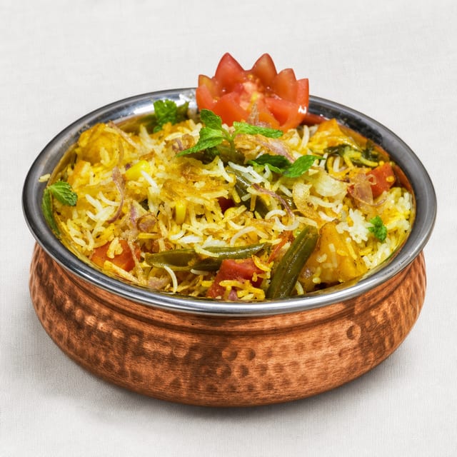 Veg Dum Biryani.