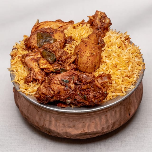 Chicken Fry Piece Biryani.